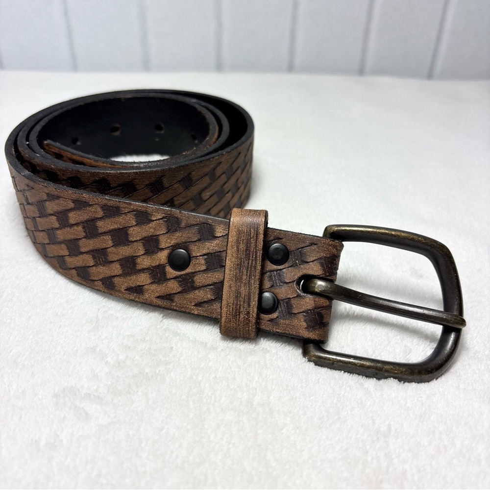 Levi's‎ Dark Brown Leather Belt size M 34-36